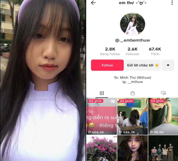 Nữ sinh Thư mới chơi TikTok đã lộ clip sex Việt Nam